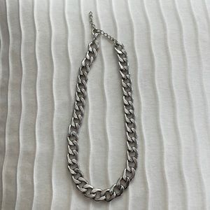 Silver Tone Chain Necklace